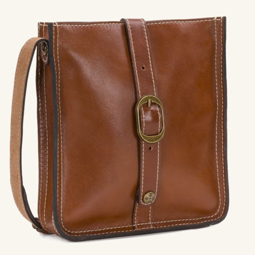 Patricia Nash Purse Tan Brown Crossbody Leather